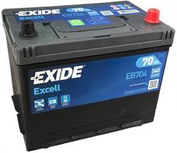 Аккумулятор автомобильный Exide EB704 70 А/ч 540А