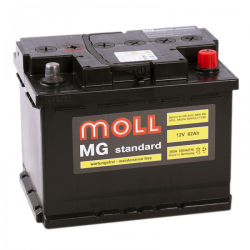 Аккумулятор автомобильный MOLL MG 62Ah 600A низкий