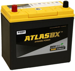 Аккумулятор автомобильный Atlas S46B24R 45А/ч 370А AGM Start-Stop