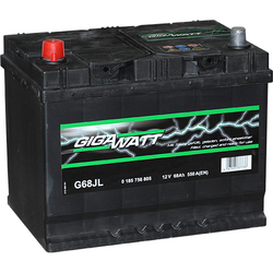 Аккумулятор автомобильный Gigawatt G68JL 68А/ч 550A