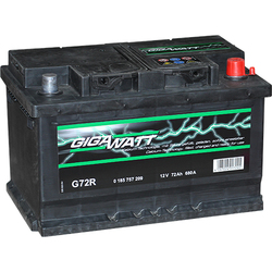Аккумулятор автомобильный Gigawatt G72R 72А/ч 680A
