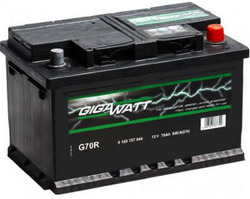 Аккумулятор автомобильный Gigawatt G70R 70А/ч 640A