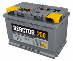 Аккумулятор Аком Reactor 75Ah 750a (R+)