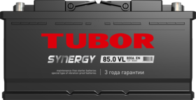 TUBOR SYNERGY 85ah 6СТ-85.0 VL (низкая)