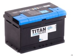 Аккумулятор автомобильный TITAN EUROSILVER 74ah 6СТ-74.0 VL (низк)