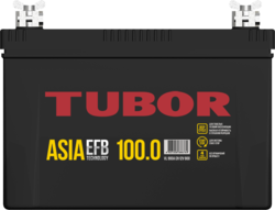 Аккумулятор автомобильный TUBOR ASIA EFB 100ah 6СТ-100.0 VL B00