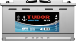 Аккумулятор автомобильный TUBOR AQUATECH 100ah 6СТ-100.0 VL