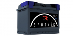 Аккумулятор автомобильный Sputnik 55Ah 500А прямая полярность