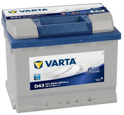 Аккумулятор автомобильный Varta blue dynamic D43 (560127054)