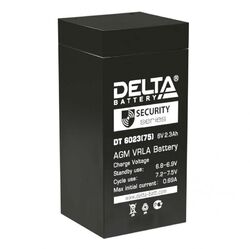 Аккумулятор Delta DT 6023 (75) (6V / 2.3Ah)