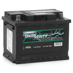 Аккумулятор автомобильный Gigawatt G62L 60А/ч 540A