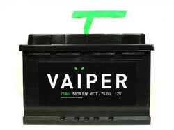 Аккумулятор автомобильный VAIPER 75ah 6СТ-75.0-L
