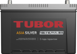Аккумулятор автомобильный TUBOR ASIASILVER 100ah 6СТ-100.1 VL B01