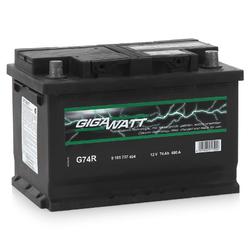 Аккумулятор автомобильный Gigawatt G74R 74А/ч 680A