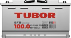 Аккумулятор автомобильный TUBOR EFB 100ah 6СТ-100.0 VL