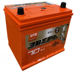 Аккумулятор ЗВЕРЬ EFB Asia 6СТ-70.0 LЗУ (85D23L) 70 Ач 720A