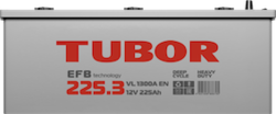 Аккумулятор грузовой TUBOR EFB 225ah 6СТ-225.3 L