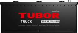 Аккумулятор грузовой TUBOR TRUCK 195ah 6СТ-195.3 L