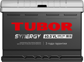 TUBOR SYNERGY 60ah 6СТ-60.0 VL (низкая)