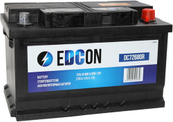Аккумулятор автомобильный EDCON 72 а/ч 680A (DC72680R)
