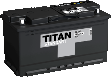 Аккумулятор автомобильный TITAN STANDART 90ah 6СТ-90.0 VL