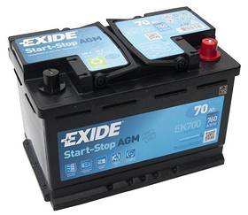 Аккумулятор автомобильный Exide EK700 70 А/ч 760А AGM Start-Stop