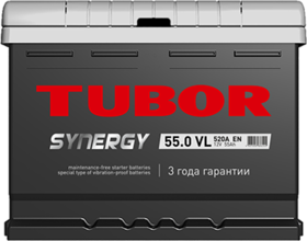 TUBOR SYNERGY 55ah 6СТ-55.0 VL