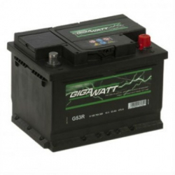 Аккумулятор автомобильный Gigawatt G53R 53А/ч 470A