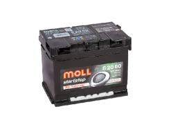 Аккумулятор автомобильный MOLL EFB 60Ah 640A