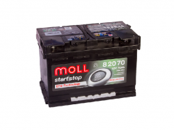 Аккумулятор автомобильный MOLL EFB 70Ah 760A