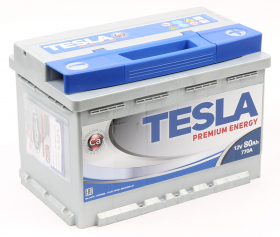 Аккумулятор автомобильный TESLA Premium 80.1 770А прямая полярность