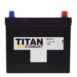 Аккумулятор автомобильный TITAN ASIA STANDART 50ah 6СТ-50.0 VL B00